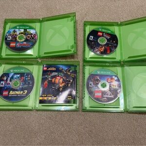 LEGO Xbox One Video Game Set - Avengers, Lego Movie, Batman 3, Jurassic World